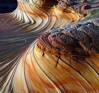 Coucher de soleil à Second Wave Coyote Buttes Nord Paria Vermilion Cliffs Wilderness Arizona