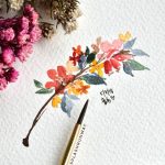 TGIF Florals! Experimentiert mit einer neuen Farbkombination .. was denkst du? ,,,,,, #Aquarell #Sommerblumen #Aquarell_Kunst ...
