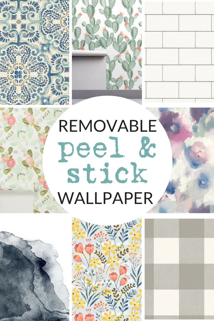 Shop my favorite sources for peel-and-stick wallpaper. #wallpaper #removablewallpaper #rentalfriendly