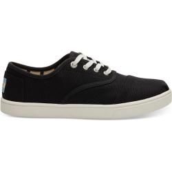 Toms Schuhe Schwarze Canvas Cupsole Cordones Sneaker Für Damen - Größe 39 TomsToms