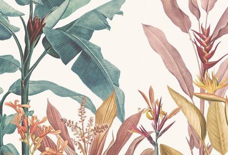 Welcome fresh tropicals into your space full of stylish tone and detail, with the Dusty Pink and Teal Vintage Tropical Minimalist Wallpaper Mural. With large scale tropical leaves inspired by the botanical illustrations of Pierre-Joseph Redouté, a wonderful vintage aesthetic is created with a touch of modern freshness from the contemporary tones used including, dusty pink, mustard and teal.