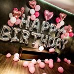 Online Shop 1Set 32Inch Alphabet Happy Birthday Foil Balloon Helium Pink Latex Globos Adult Birthday Decorations For Kids Party background