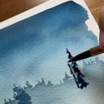 Learn how to paint gorgeous night skies like this in my Skillshare class!