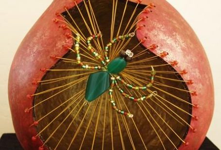 What an awesome spider on a web!    by Artist Geri Wood Gittings