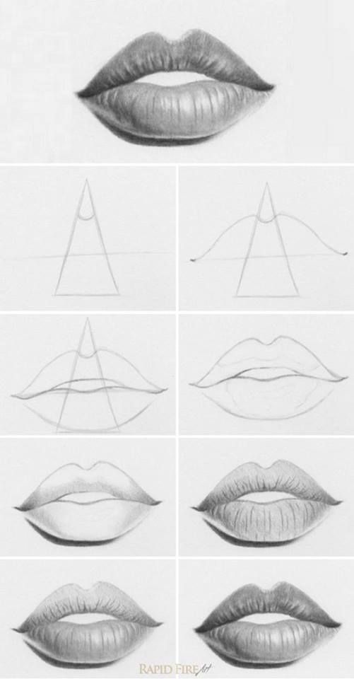 Wie zeichnet man Lippen zeichnen webneel.com / ... | Design Inspiration webneel.com | Foll ...