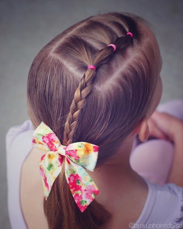 beautiful hairstyles for little girls on the occasion of the new school year #beautiful #girls #hairstyles #little #occasion