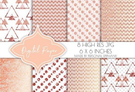 digital papers, rose gold scrapbook papers, digital paper pack, invitation jpg, rose gold glitter background, planner clipart, geometric #digitalpaper #scrapbooking #scrapbook #digitalart #patterns #bossbabe #ladyboss #clipart #rosegold #glitter