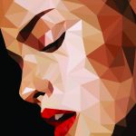 #polygon #poligon #art #girl #illustration #wallpaper
