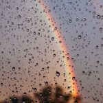 ✿ ❤ ☂ Regenboog in regen ... - #regen #regenboog