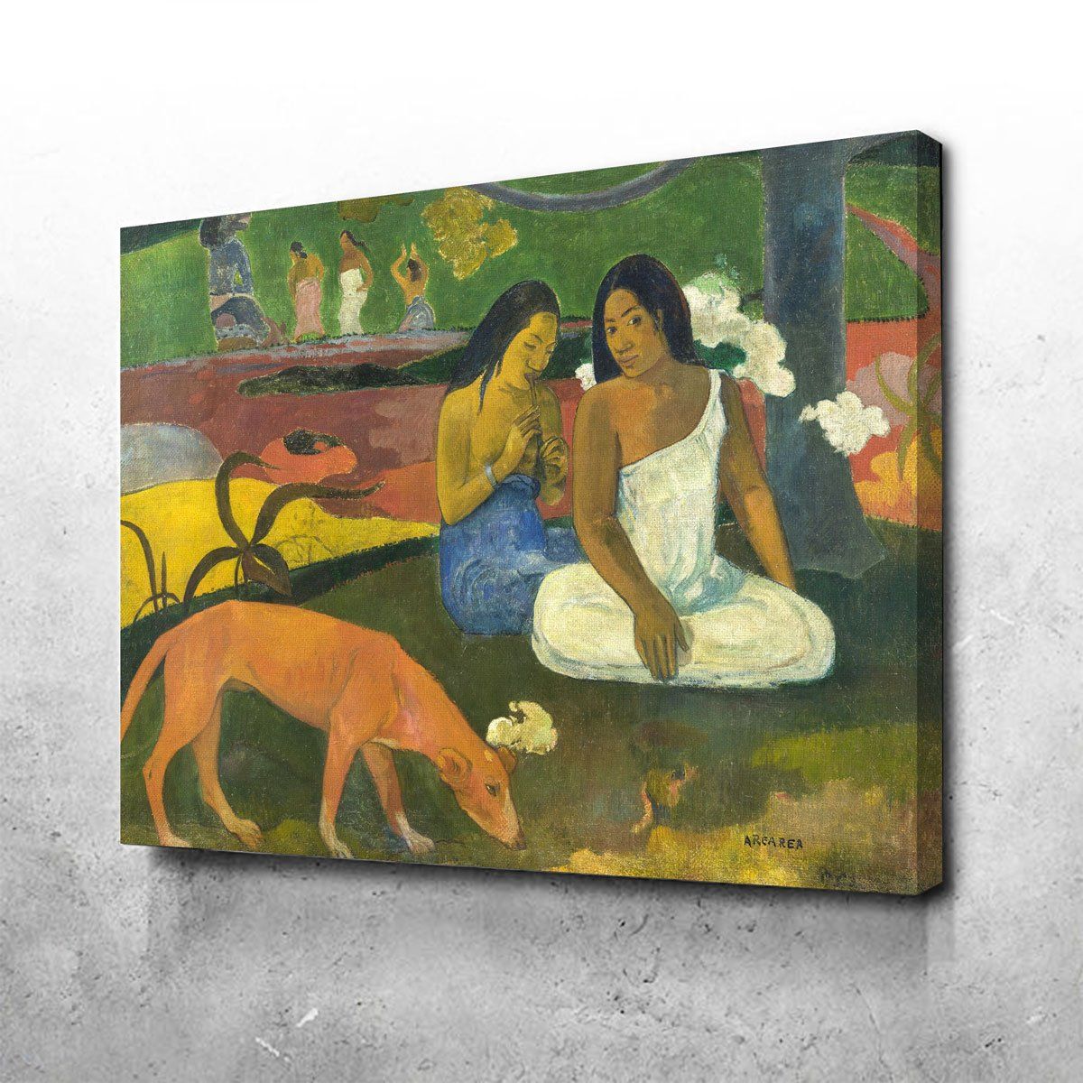 Artist: Paul Gauguin All canvases are stretched over wood frames with solid backing and are ready to hang. Each canvas is handmade with care right when you order it . We use the latest technology in HD printing to bring you the most vibrant 