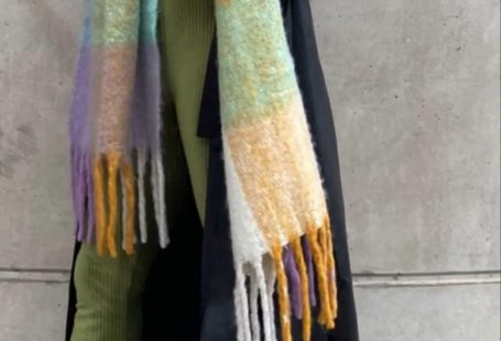 Colourful scarf outfits