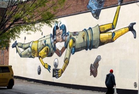 Graffiti Artist Pixel Pancho Paints a Robot Army on the Streets - Streets on Art