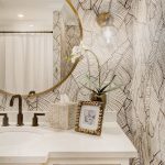 Guest Bathroom Refresh: Palm Leaf Wallpaper Bathroom — Nicki Pasqualone