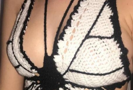 Handmade Crochet Butterfly Sexy Summer Halter Top Women Hipster Knitted Beach Tunic