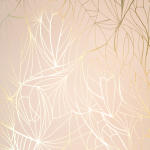 Overview Carefully considered geometric shapes are printed with metallic foils, whose light reflecting properties bring a unique, ethereal finish to any interior space. Measurements • Each roll is 20.5