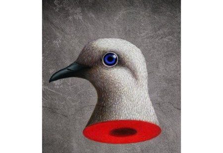 Artist: Anthony FredaSubject: AbstractStyle: EclecticProduct Type: Gallery-Wrapped Canvas Art This ready to hang, gallery-wrapped art piece features the head of a dove over a gray background.  The Trends Journal publishes a weekly political cartoon series aptly titled