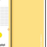 Yellow creative minimalist geometric interesting meb style background