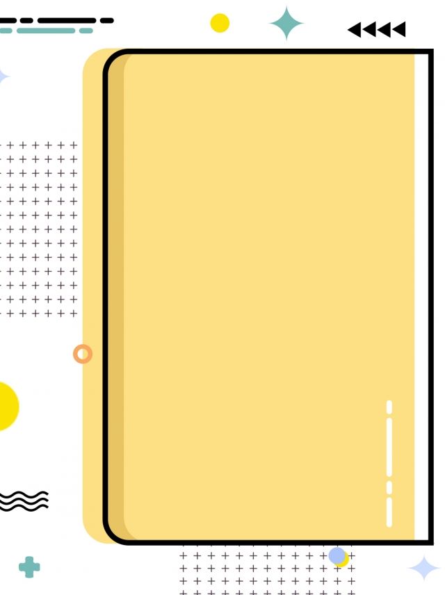 Yellow creative minimalist geometric interesting meb style background