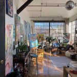 Beautiful large sunny artist's loft with 2 walls of industrial windows in Brooklyn