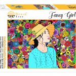 The fancy girl jigsaw puzzles is a masterpiece of art. You would love to frame the puzzle poster on your wall because of its vivid colors and creative elements. A beautiful girl wrapped around the world of flowers, the fancy girl puzzle makes the puzzle-solving adventure interesting and fun. 1000 Piece Jigsaw Puzzles with a perfect blend of elegance and creativity Each & every piece is unique in shape ( Random Cut ) to make the jigsaw puzzle-solving experience memorable Each puzzle piece is around 1.75 mm thick which makes the puzzles durab