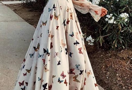 Sexy Off Shoulder Butterflies Floral Printed Maxi Dress