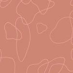 Terracotta Doodle Background Abstract Wallpaper Mural | Hovia
