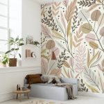 Everyday life does not have to be gray. This mural design will breathtakingly tower over you and your guests with the leaves in pastel colours giving your wall a feature aesthetically pleasing to the eyes. About this mural High quality wall covering: suitable for both homes and commercial spaces. Matte finish & soft textured surface: with great print definition and colour vibrancy. Durable: Resistant to damage. Easy to hang: Paste the wall wallpaper. Easy to remove: Does not leave any residue on the wall once removed. Wipe-clean surface: Ke