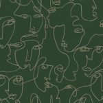 Walls Republic 57 sq. ft. Green The Art of Expression Easy to Remove Abstract Wallpaper