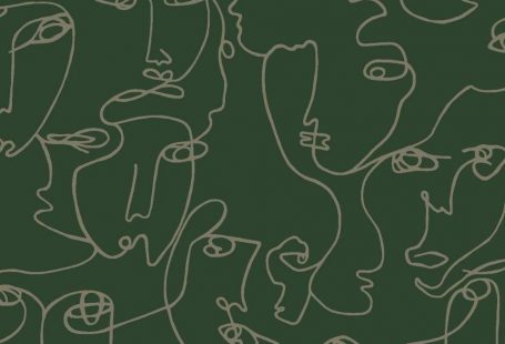 Walls Republic 57 sq. ft. Green The Art of Expression Easy to Remove Abstract Wallpaper