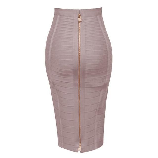Silhouette: PencilMaterial: PolyesterMaterial: SpandexDecoration: zipperWaistline: NaturalPattern Type: SolidDresses Length: Above Knee, MiniFabric Type: KnittedGender: WOMENLength: 58cmsize: XS S M L XL XXL