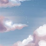 Beautiful Starry Watercolor Mobile Wallpaper Background