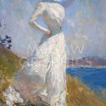 Image is Copyrighted and Property of its respective owner About the ArtistSunlit summers spent along the rocky coast of Maine with his family inspired the acclaimed series of paintings for which Frank Weston Benson is best remembered. Benson