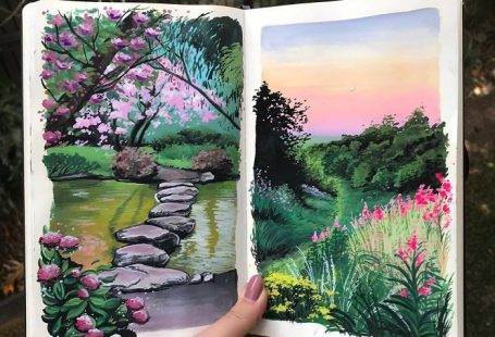 This Artist Creates Beautiful Paintings In Her Sketchbook Inspired By Nature