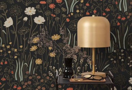 Alpine Garden Multi wallpaper featuring hand-drawn flowers was designed in collaboration with Schoolhouse. Our modern, high quality wallpapers are screen printed by hand in the USA.
