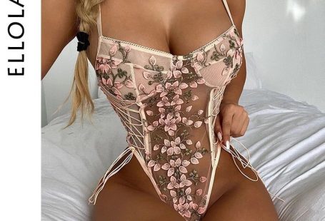 Brand Name: ELLOLACEDecoration: LaceStyle: Sexy & ClubPattern Type: FloralOrigin: CN(Origin)Fit Type: skinnyMaterial: PolyesterItem Type: BodysuitsGender: WOMENFabric Type: LaceModel Number: BodysuitAge: Ages 18-35 Years Old