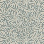 One of the most recognisable of all Morris designs, this all-over wallpaper was designed in 1874 and predates the more intricate Willow Boughs by 13 years. Available in an array of colours, it coordinates beautifully across all the collections. Color: Slate Morris & Co. Archive Willow 32.97