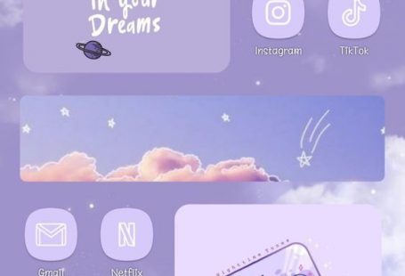 make your android homescreen aesthetic 🔮 pastel purple theme 💜