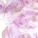 Pink Purple Marble With Gold Sparkle Background