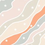 Aesthetic Pastel Star Background Wallpaper