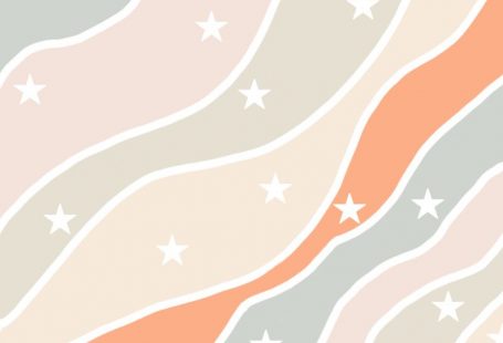 Aesthetic Pastel Star Background Wallpaper