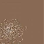 Brown floral wallpaper