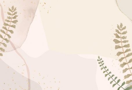 Tropical leaf frame on brown background ...