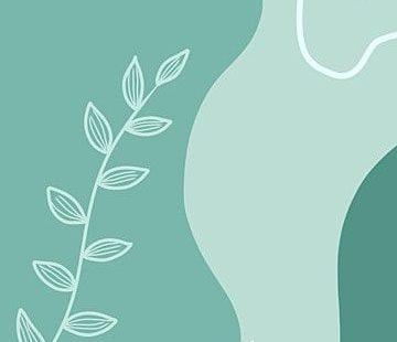 Simple Green Fluid For Mobile Wallpaper With Palm Leaves Background