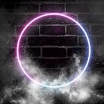 Abstract Neon Light Wall With Smoke Effect, Neon, Border, Frame PNG Transparent Clipart Image and PSD File for Free Download