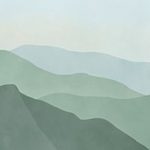 Green Watercolor Landscape Computer Desktop Wallpaper Background