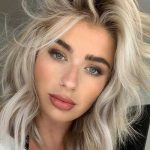 Voluminous Layered Ice Blonde Bob #blondehair #blondecolor #bobhaircut #hairstyles #blueeyes � Do yo