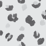 Grey Painted Leopard Wallpaper R6454