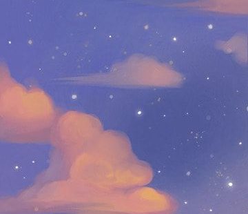 Cute Style Blue Starry Wallpaper Background