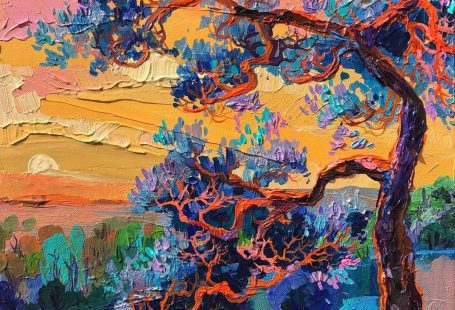 Brilliant Textured Paintings Capture European Countrysides in Kaleidoscopic Colors