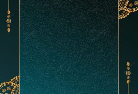 Golden Green Mandala Art Background With Border Invitation Card Wedding Islamic Arabic Floral Pattern Diwali